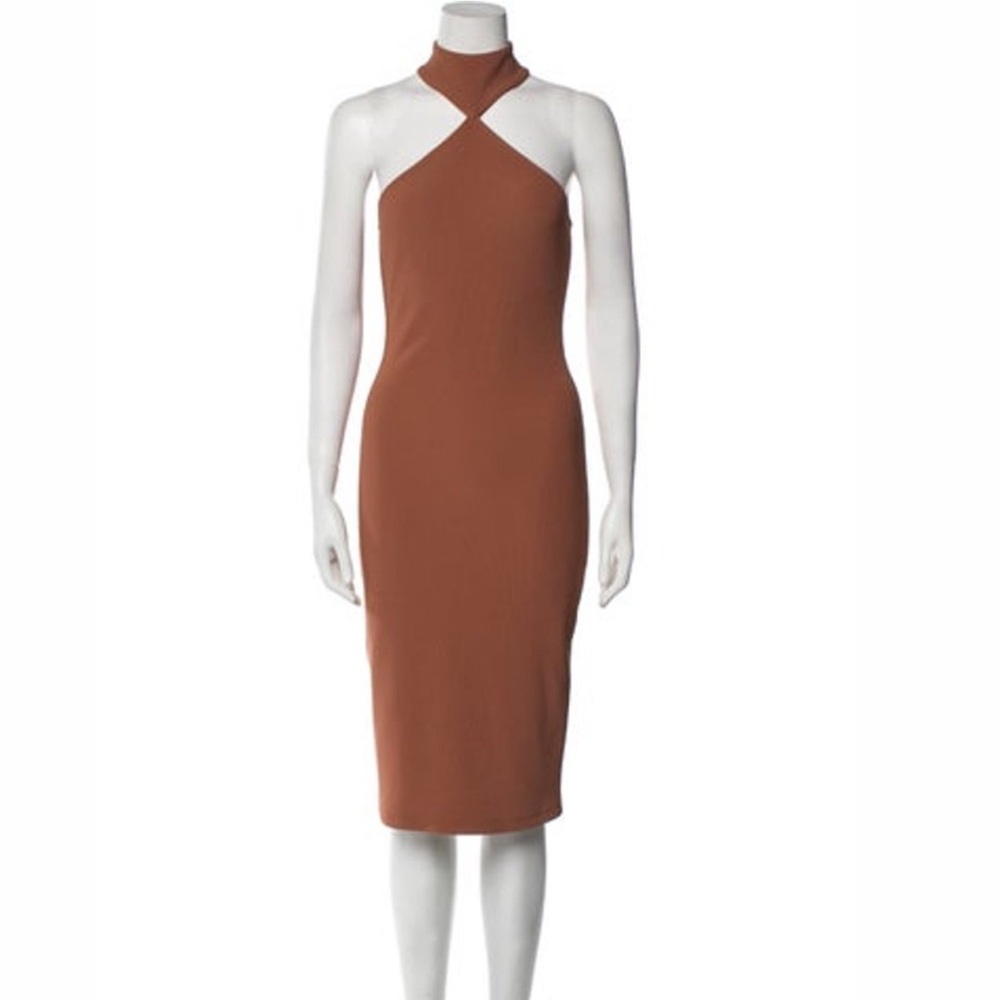LPA Mock Neck Midi Length Dress - size - x small